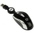 Mini Mouse C3 Tech Óptico Retrátil USB MS3209-2 BSI Preto/Prata